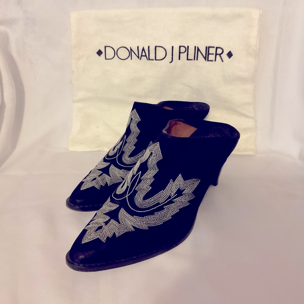 Vintage COWGIRL Donald Pliner handmade MULES~8 1/2